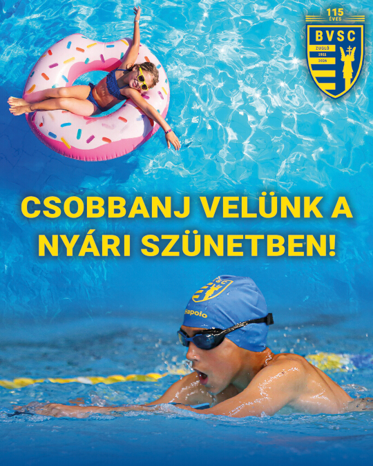 BVSC úszásoktatás - nyári tábor 2026